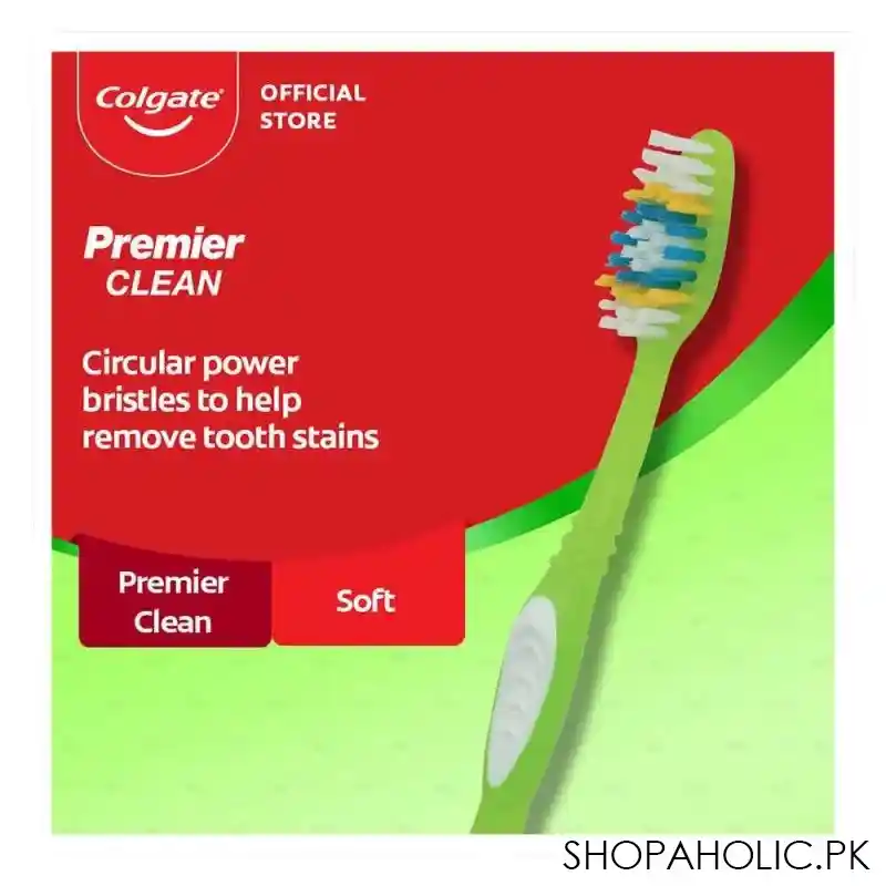 colgate premier clean soft toothbrush main image