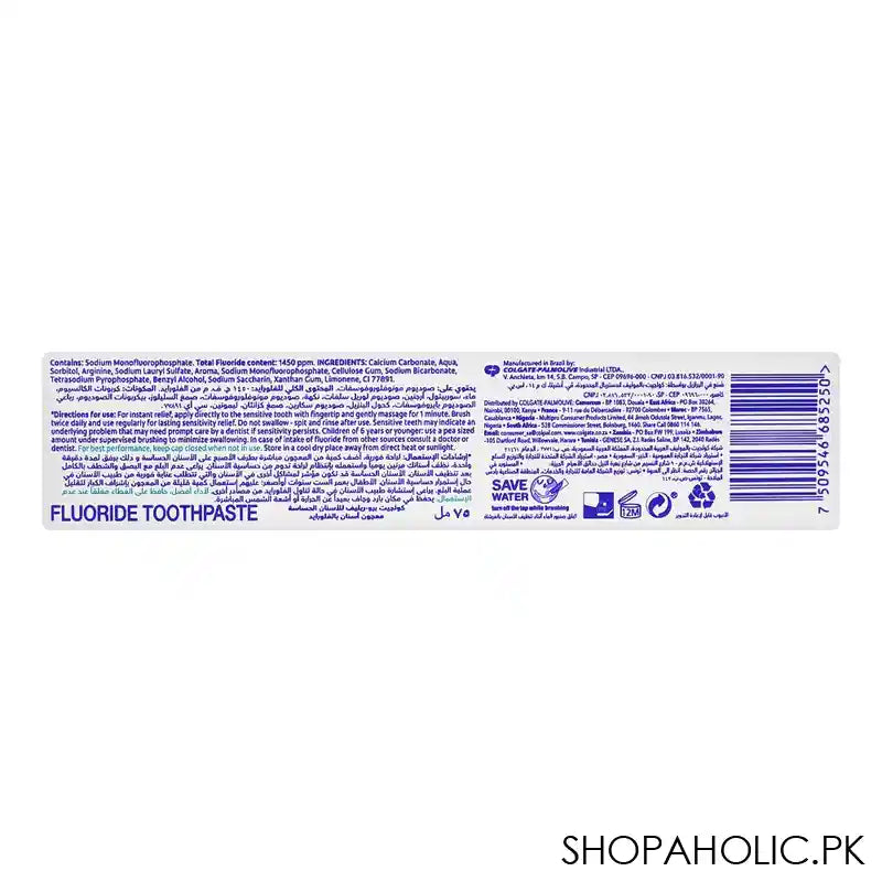 Colgate Sensitive Pro-Relief Enamel Strength Tooth Paste, 75ml - Image 5