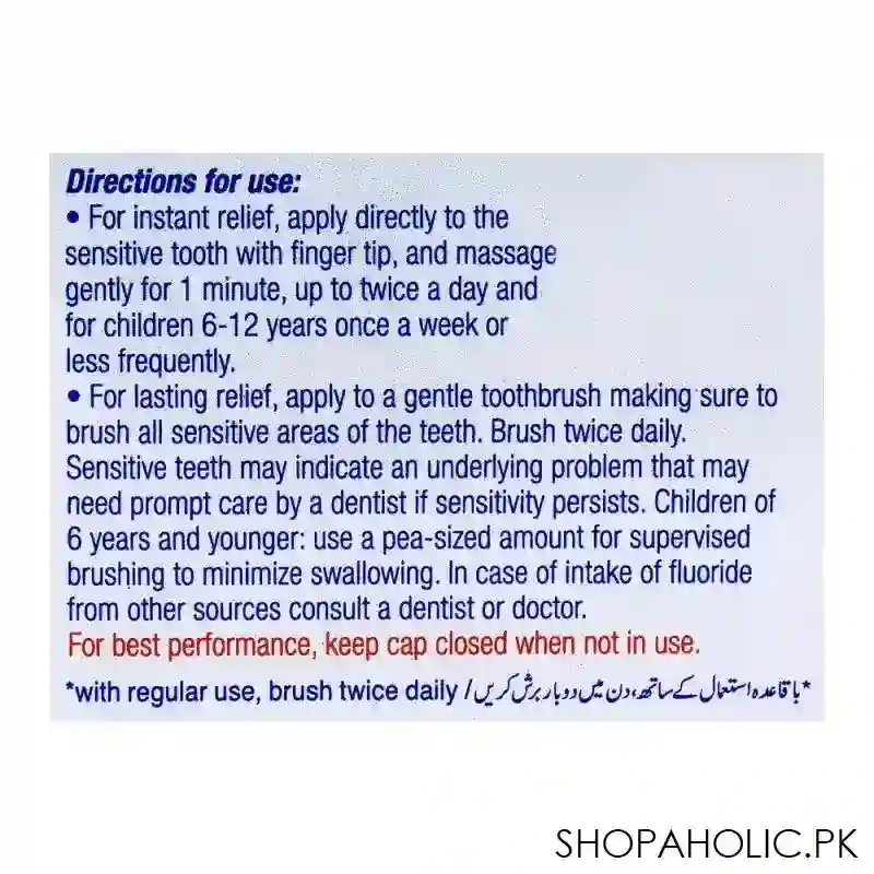 colgate sensitive pro relief repair & prevent toothpaste 100gm image5