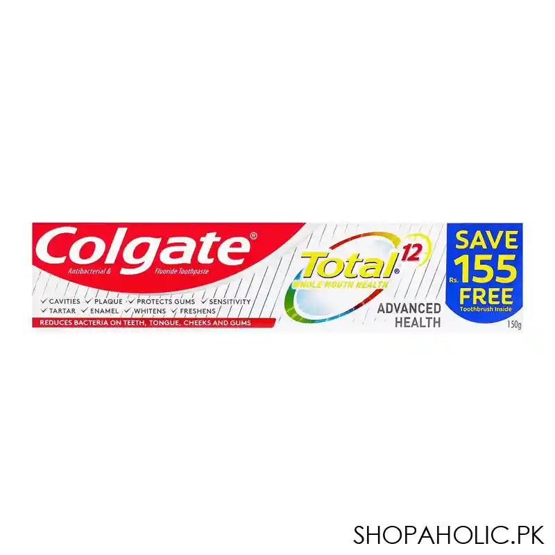 Colgate Total Advanced Health Toothpaste 150g + FREE Toothbrush - Image 4