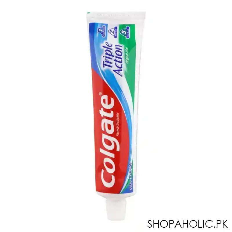 Colgate 5g Buy Colgate Triple Action Original Mint Toothpaste, 192.5g – Shopaholic.pk