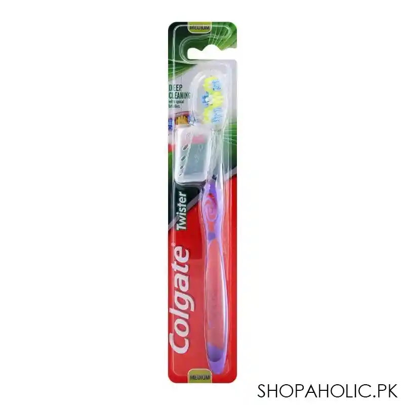 colgate twister deep cleaning medium toothbrush image2