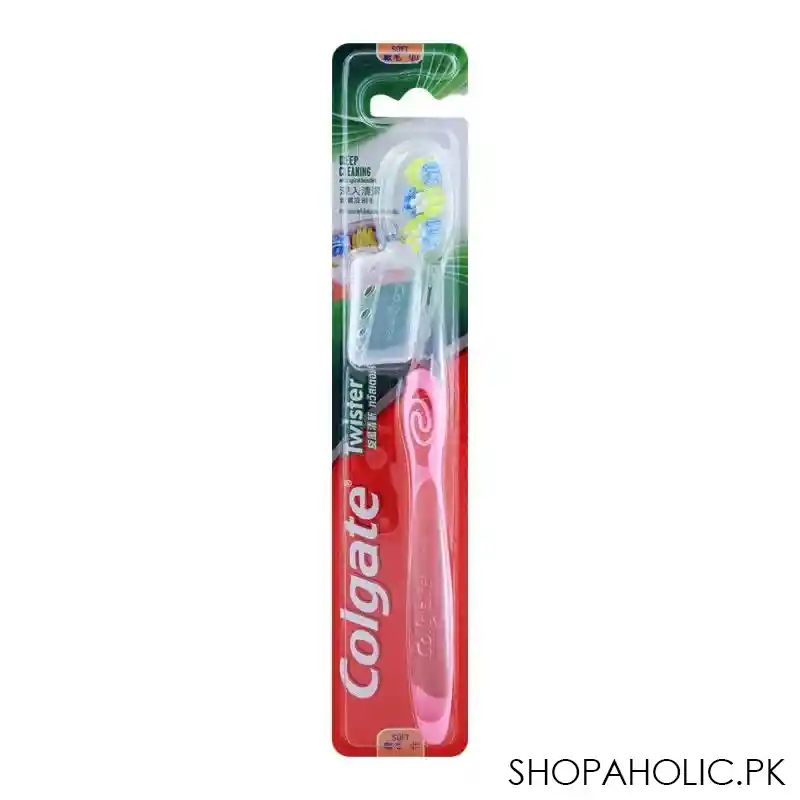 colgate twister deep cleaning soft toothbrush image2