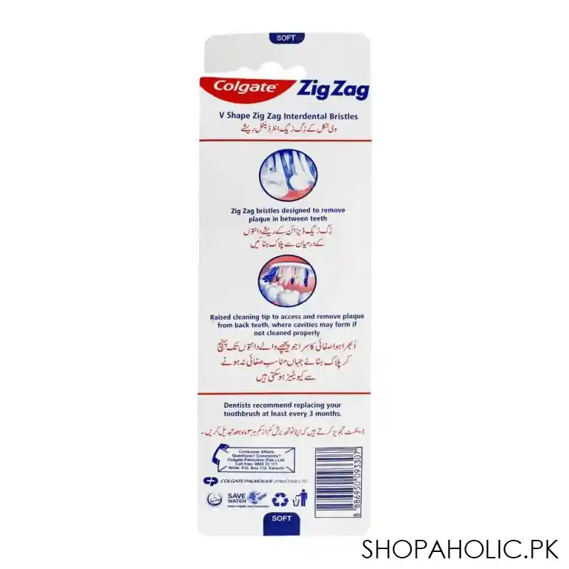 colgate zig zag soft toothbrush, 2 pack image2