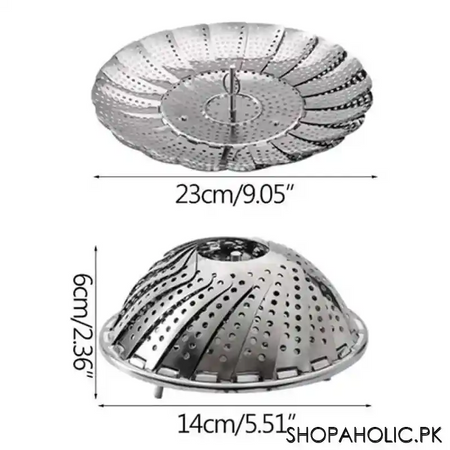 collapsible stainless steel steamer image5