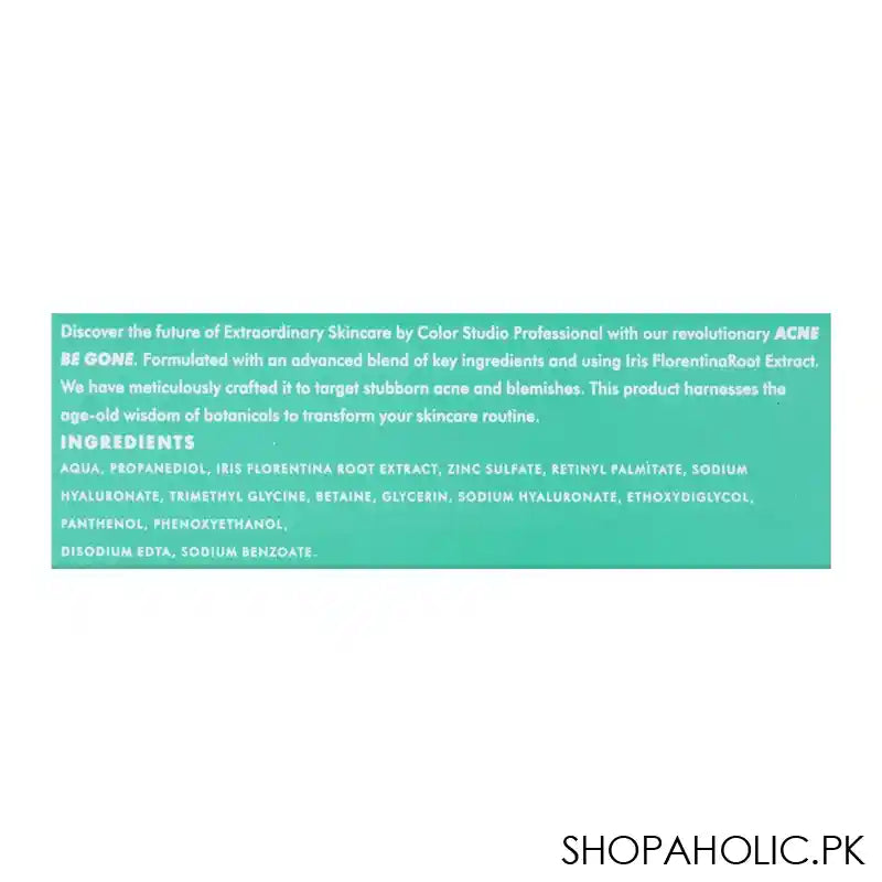 Color Studio Acne Be Gone, Oil Free Gel Cream, 40ml - Image 2