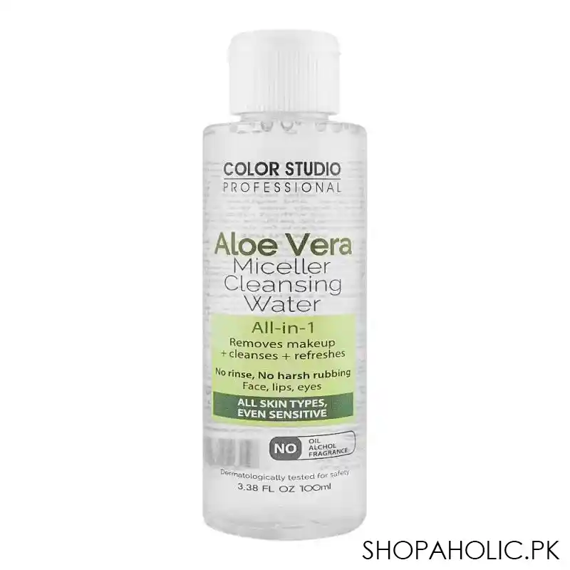 color studio aloe vera all in 1 miceller cleansing water, 100ml main image