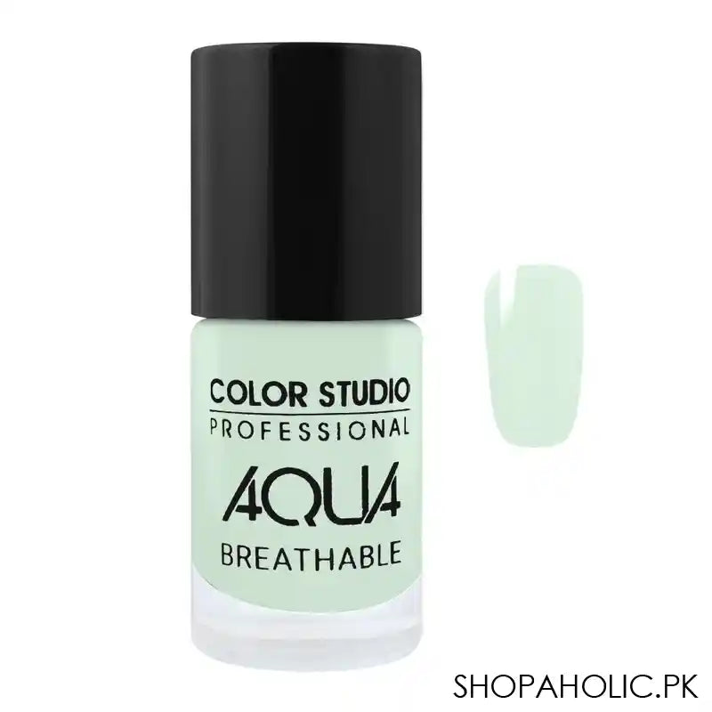 Color Studio Aqua Breathable Nail Polish, Mint 6ml - Main Image
