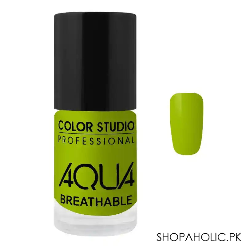 Color Studio Aqua Breathable Nail Polish, Pastel Green, 6ml - Main Image