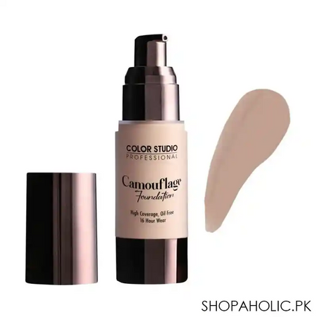 color studio camouflage foundation, high coverage, oil free, n30 main image