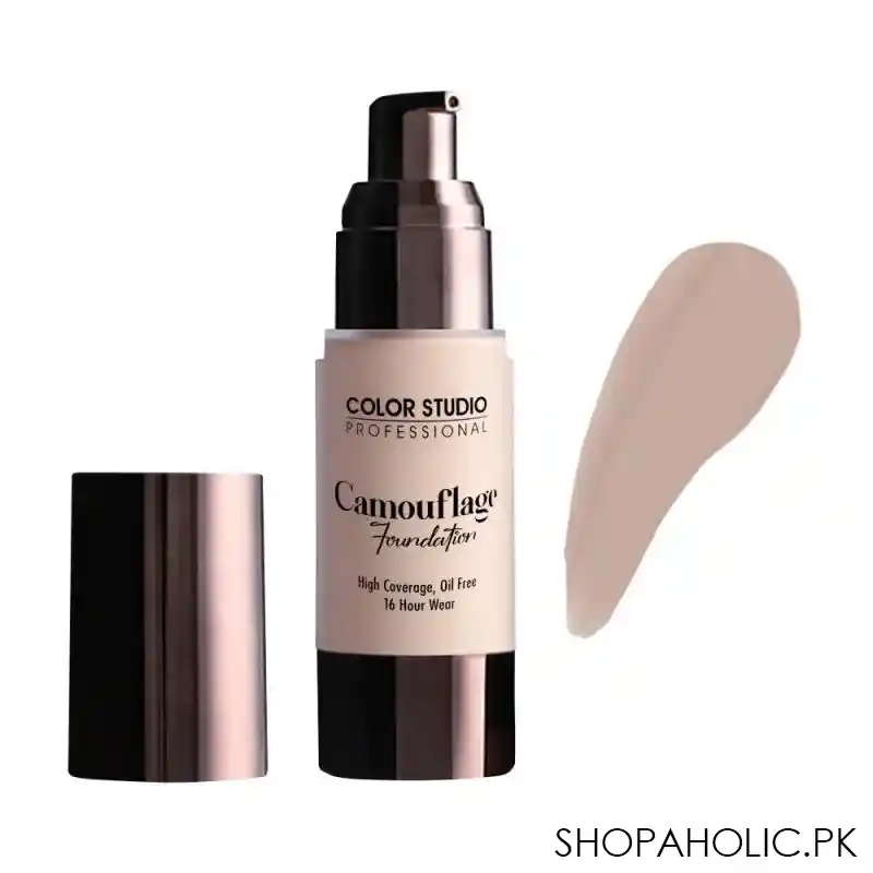 color studio camouflage foundation, high coverage, oil free, w25 main image