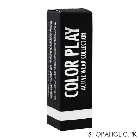 color studio color play active wear lipstick, 149 black tulip image3