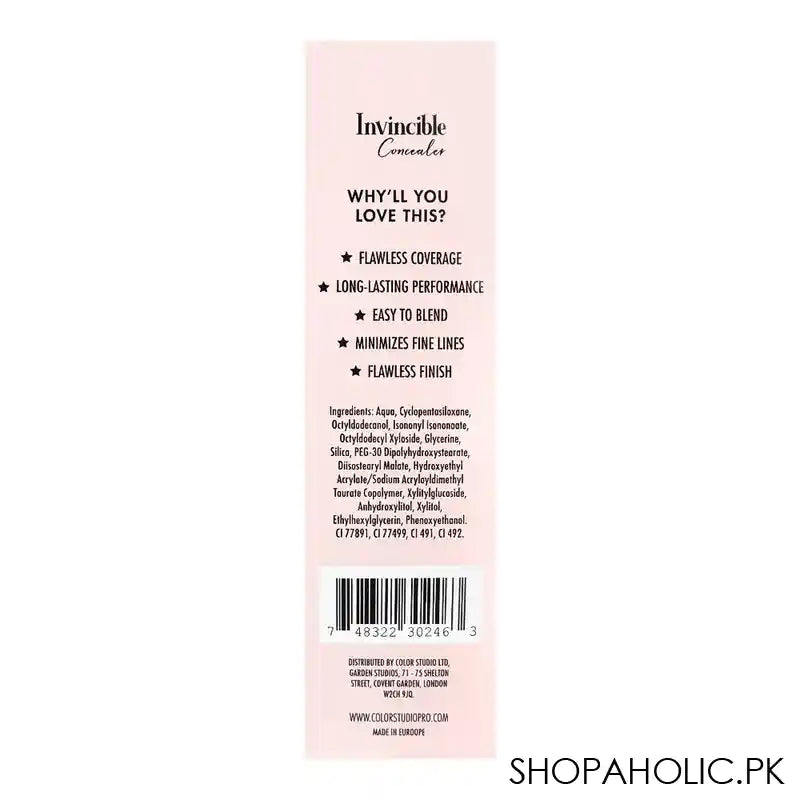 Color Studio Flawless Finish Invincible Concealer, 004 Pink - Image 6