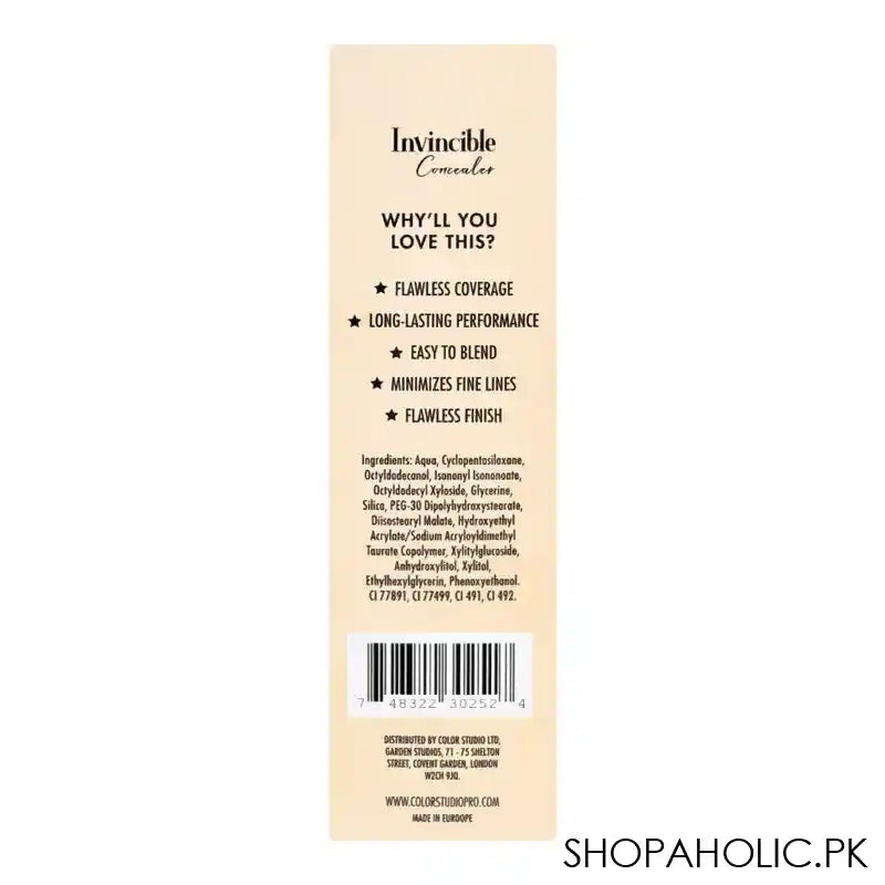 Color Studio Flawless Finish Invincible Concealer, 010 Brown - Image 6