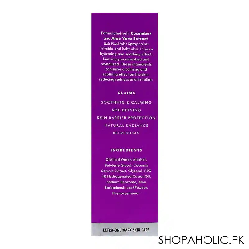 Color Studio Insta Facial Mist Spray, Parabens, Dyes & Sulphate Free, For All Skin Types, 100ml - Image 3