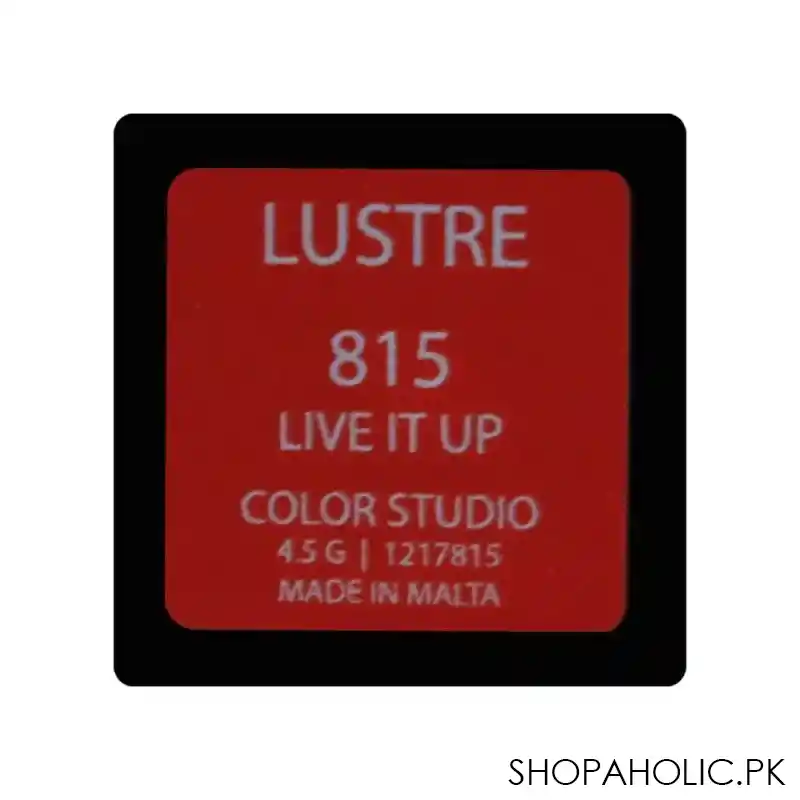 color studio lustre lipstick, 815 live it up image5
