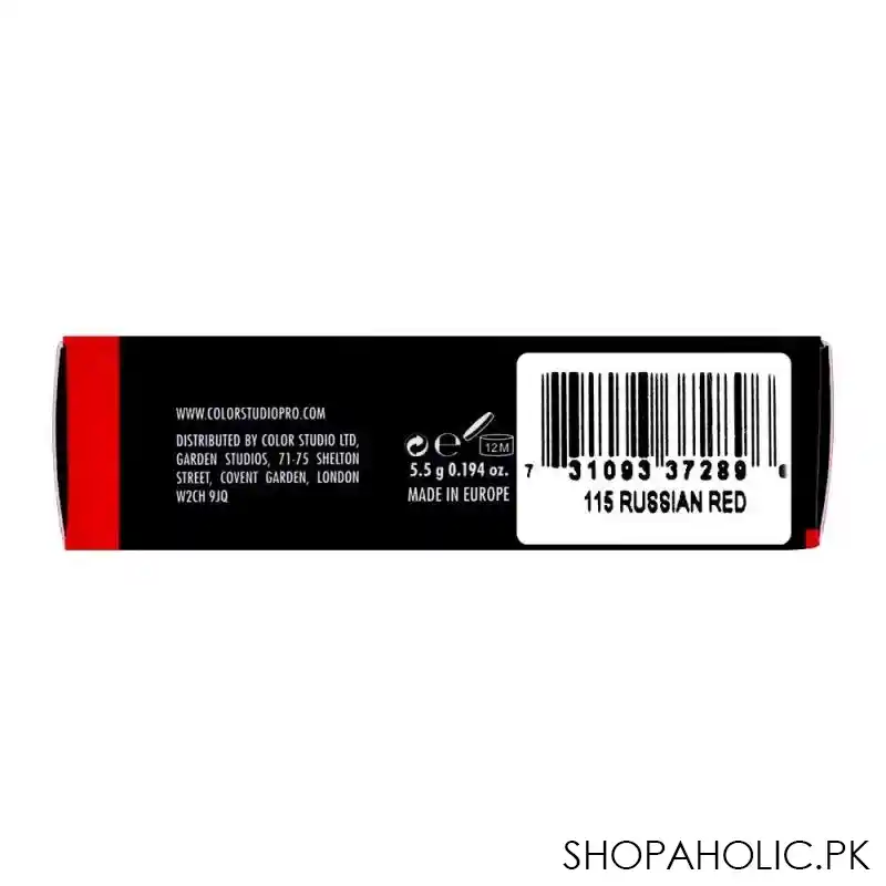 color studio matte revolution lipstick, 115 russian red image5