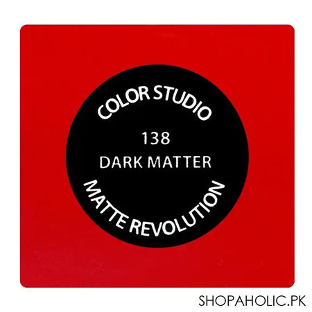 Color Studio Matte Revolution Lipstick, 138 Dark Matter - Image 6