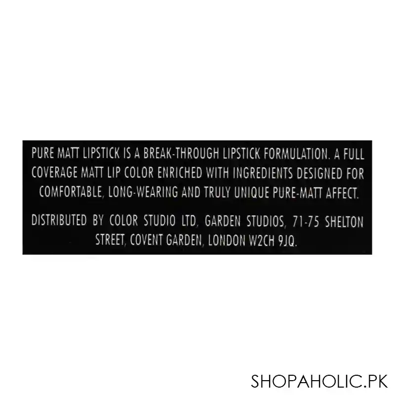 color studio pure matt lipstick, 207 xpose image5