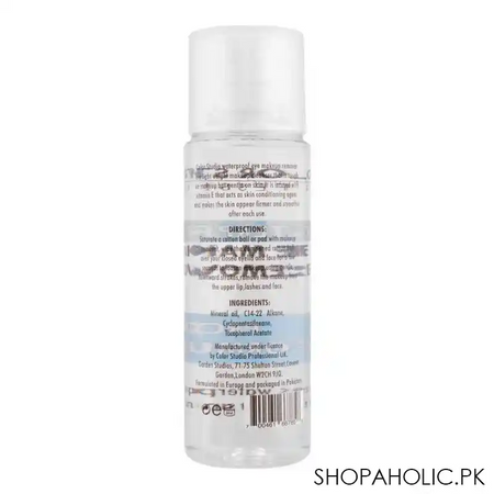 color studio waterproof eye makeup remover, pro formula image2