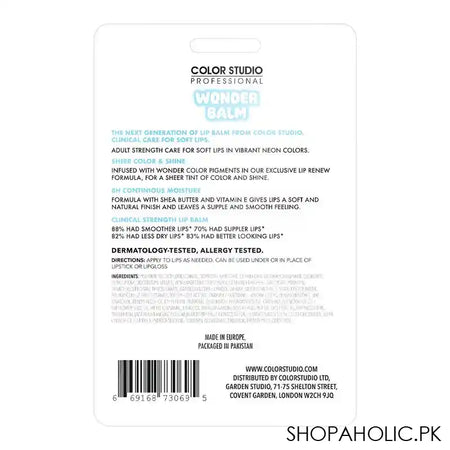Color Studio Wonder Moisturising Lip Balm, Tutty Fruity - Image 6