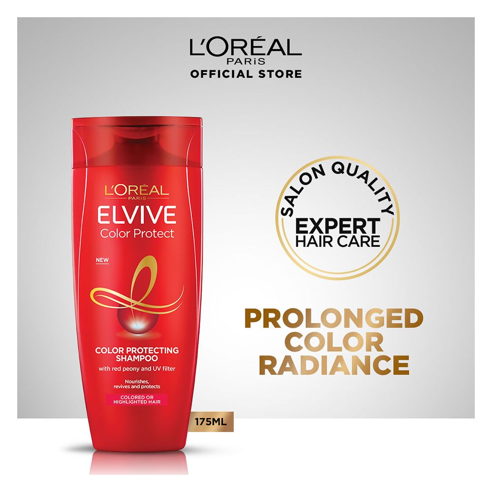 L'Oreal Colour Protect Shampoo, 175ml - Protects & Prolongs Hair Color Radiance - Main Image