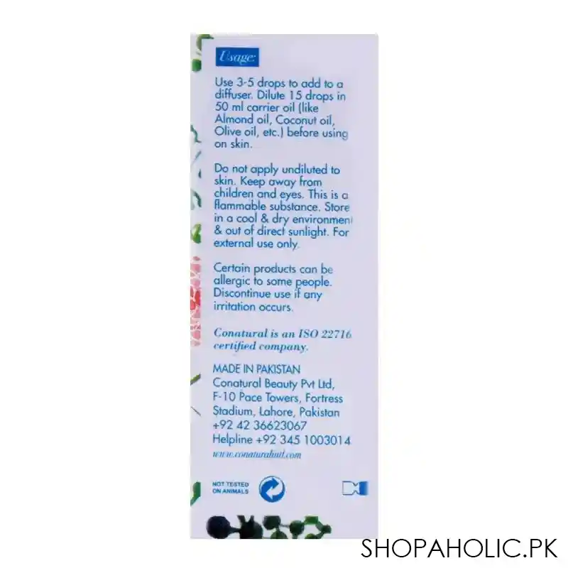 conatural bergamot essential oil, 100% natural, 10ml image3