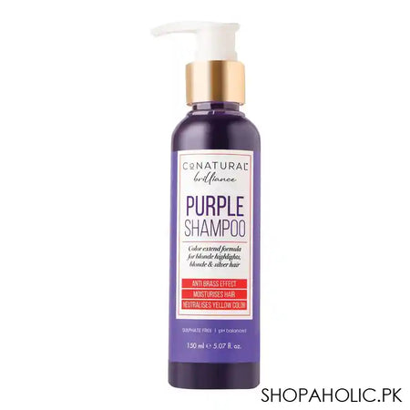CoNatural Brilliance Purple Shampoo, For Blonde & Silver Hair, 150ml - Main Image