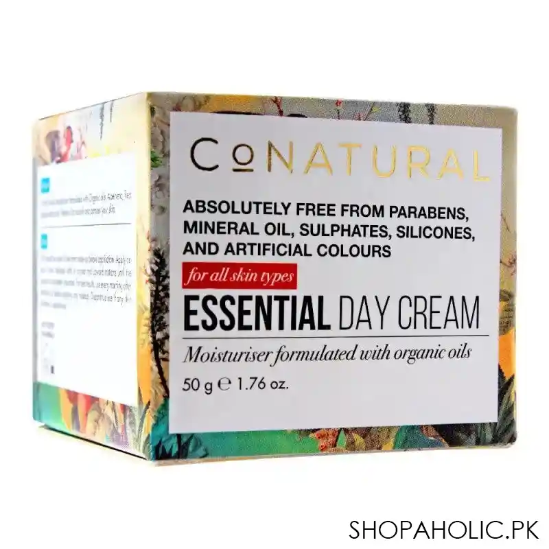 conatural essential day cream, sulfate & paraben free, for al skin types, 50g main image