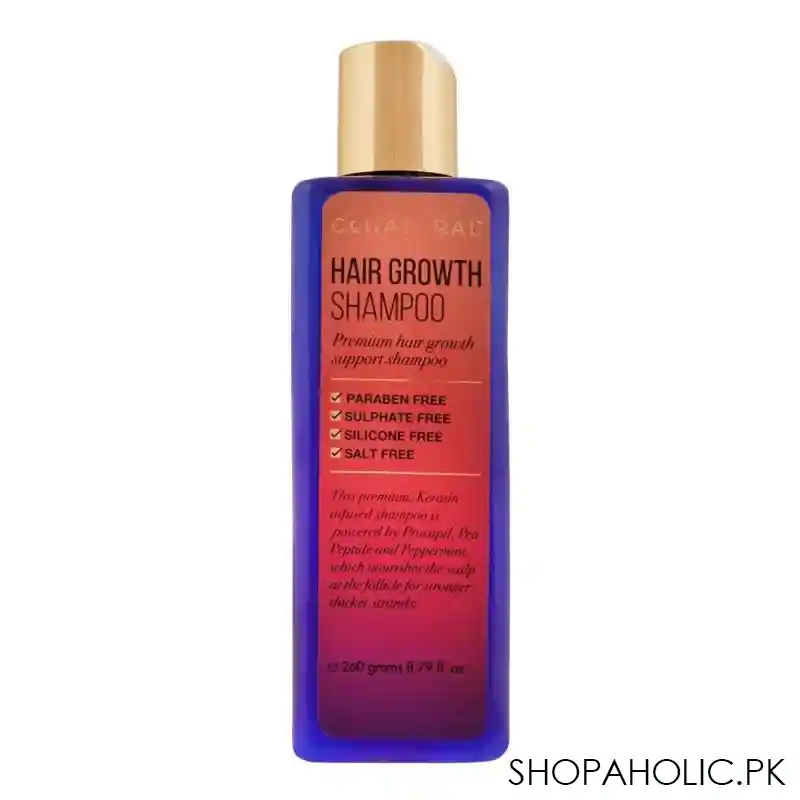 conatural hair growth shampoo, paraben & sulfate free, 260ml main image