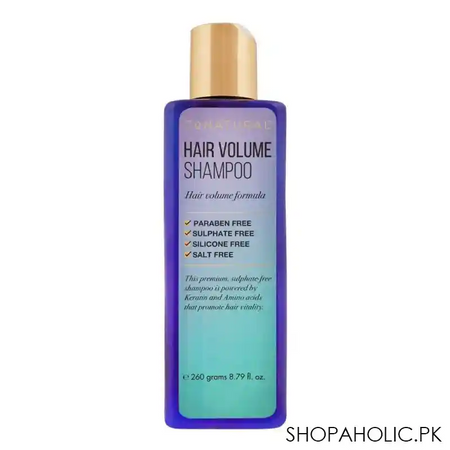 conatural hair volume shampoo, paraben & sulfate free, 260ml main image
