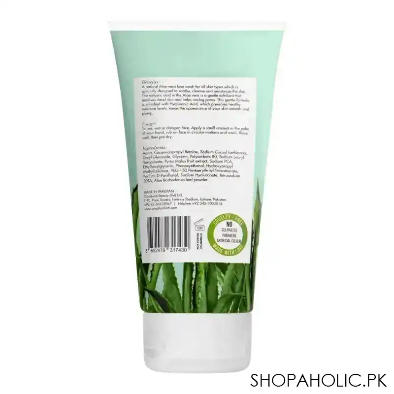 conatural hydrating aloe vera face wash, 150ml image2