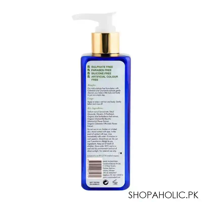 conatural kids baby shampoo & body wash, 250ml image2