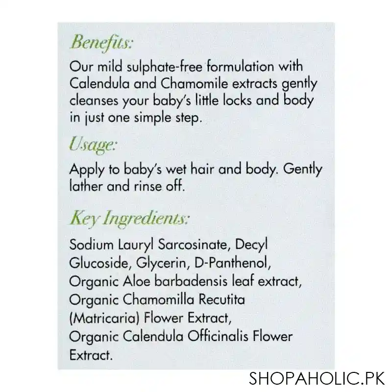 conatural kids baby shampoo & body wash, 250ml image3