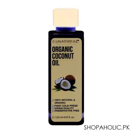 conatural organic coconut oil, 120ml main image