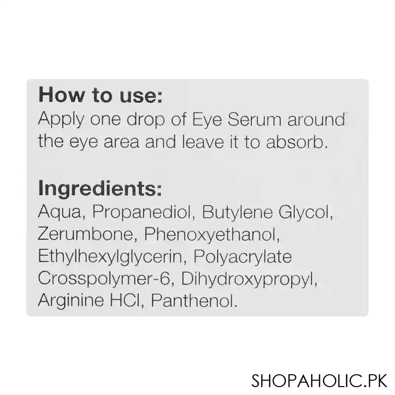 CoNatural Professional Eye Serum For Visibly de-puffs, tightens, and firms tired-looking eyes, 30ml - Image 3