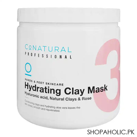 CoNatural Professional Hand & Feet Hydrating Clay Mask 3, Hyaluronic Acid, 1000ml - Main Image