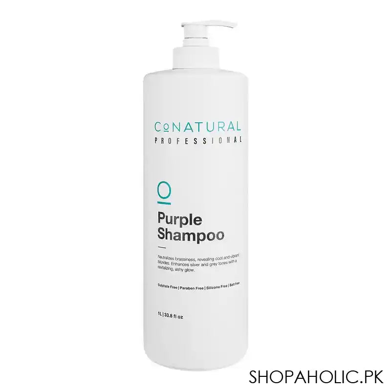 CoNatural Professional Purple Shampoo, Sulfate Free, 1Ltr - Main Image
