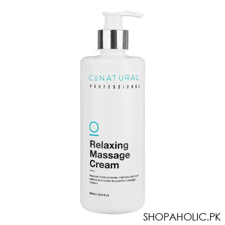 CoNatural Professional Relaxing Massage Cream, Restores moisture levels, 500ml - Main Image