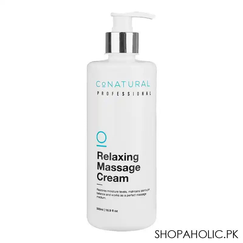 CoNatural Professional Relaxing Massage Cream, Restores moisture levels, 500ml - Main Image