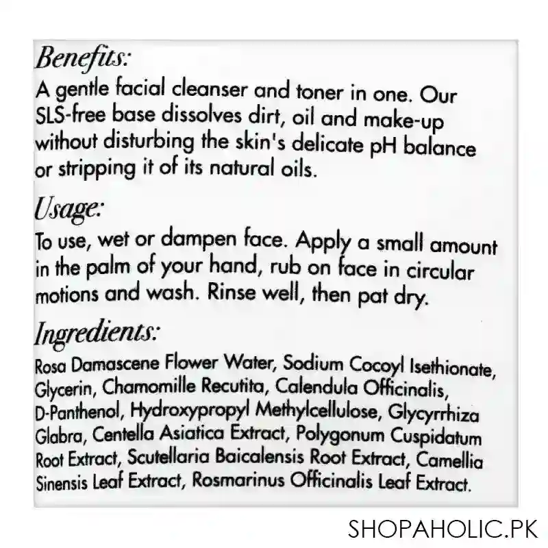 conatural rose face wash, 150ml image3