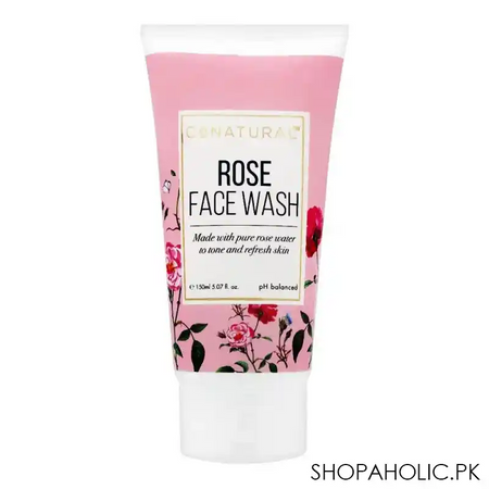 conatural rose face wash, 150ml main image