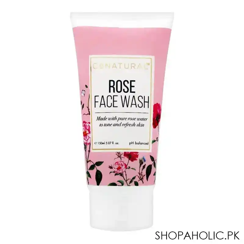 conatural rose face wash, 150ml main image