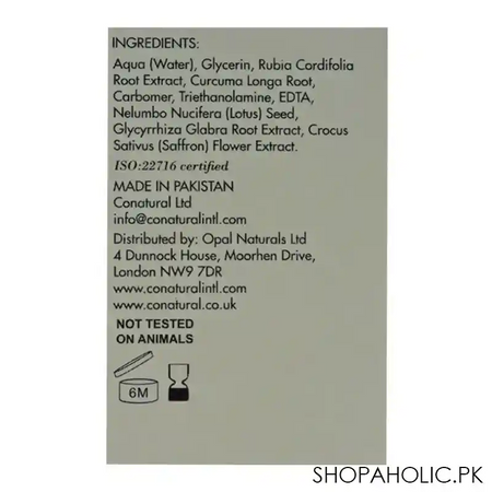 conatural saffron complexion builder, firming & brightening gel, for normal to oily skin, 50ml image4