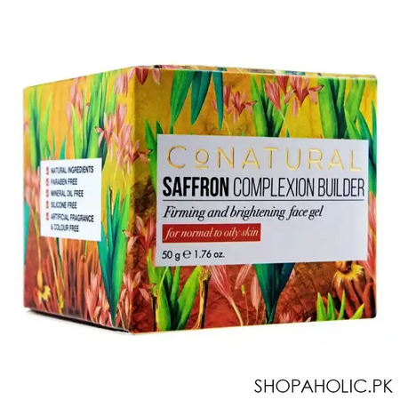 conatural saffron complexion builder, firming & brightening gel, for normal to oily skin, 50ml main image