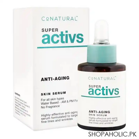 conatural super activs anti aging skin serum, for all skin types, 30ml main image