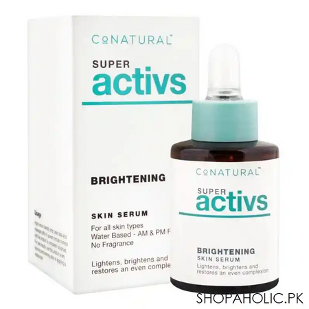 conatural super activs brightening skin serum, for all skin types, 30ml main image