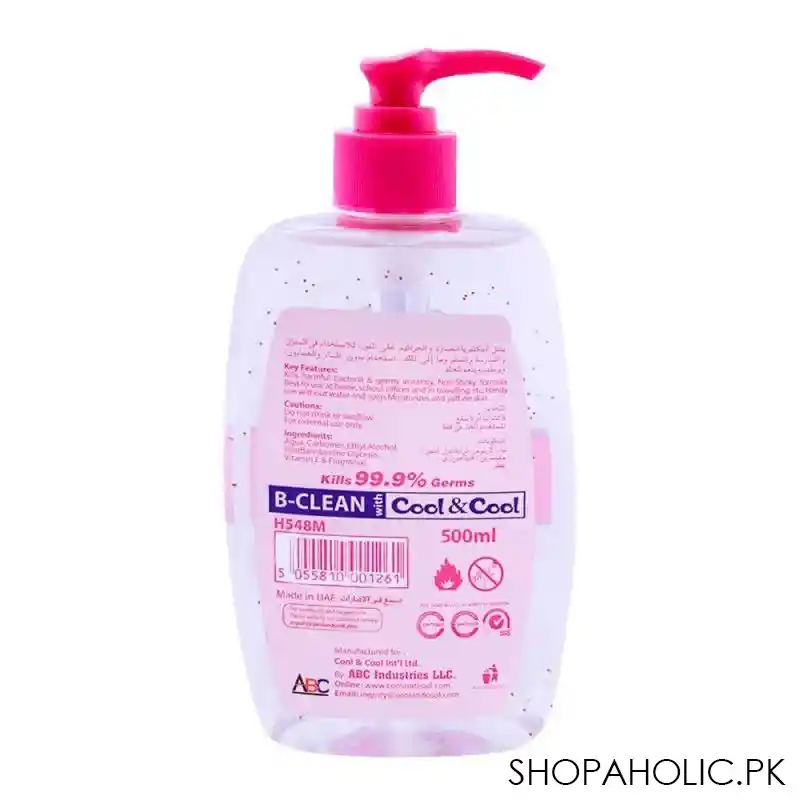 cool & cool max fresh hand sanitizer 500ml image2