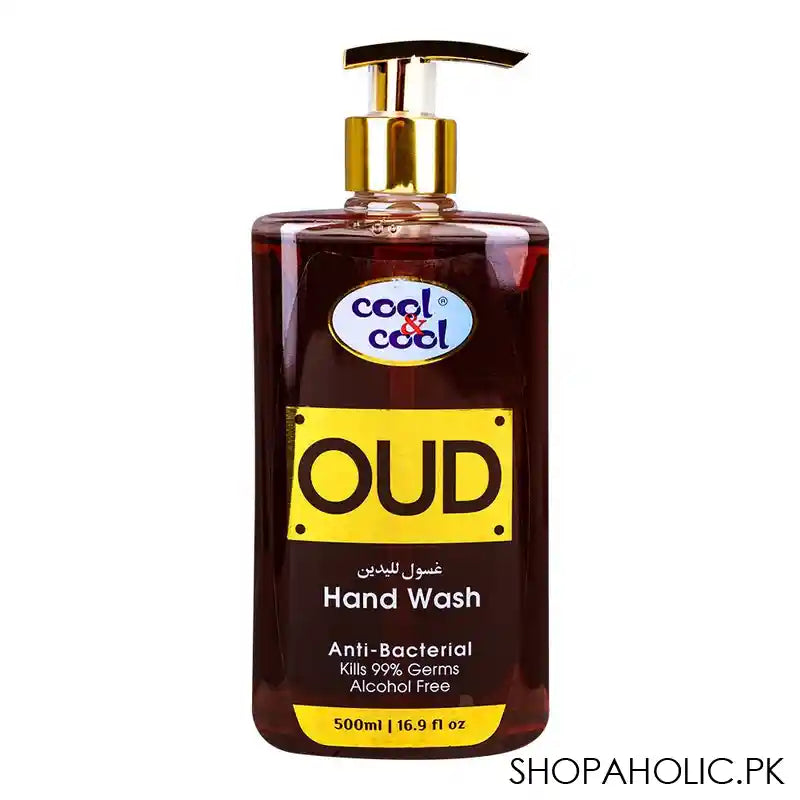 Cool & Cool Oud Anti-Bacterial Hand Wash, Alcohol-Free, 99% Germ-Killing Formula, 500ml - Main Image