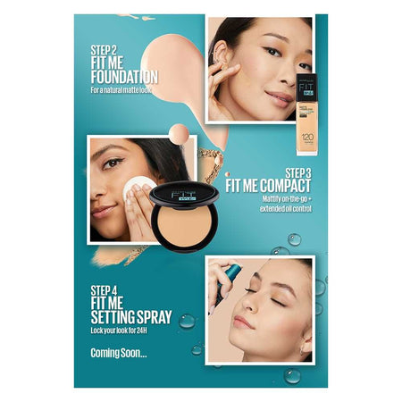 Maybelline New York Fit Me Poreless + Matte Foundation, 220 Natural Beige, 30ml - Image 5